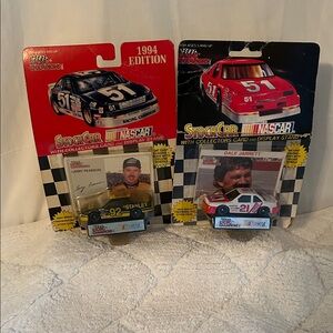 NASCAR Racing Champions Stock Car Set - Black, Red, White BUNDLE